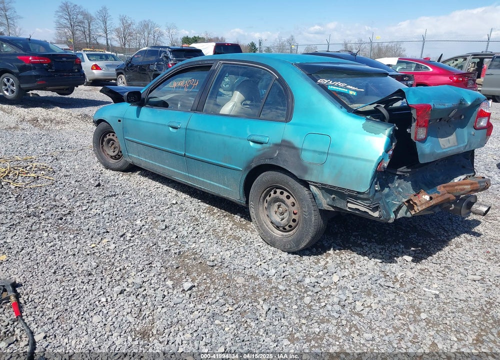 2001 HONDA CIVIC EX VIN: 1HGES25761L058245