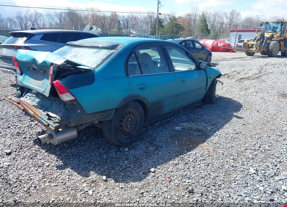 2001 HONDA CIVIC EX VIN: 1HGES25761L058245