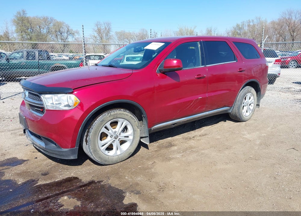 2013 DODGE DURANGO SXT VIN: 1C4RDJAGXDC674481
