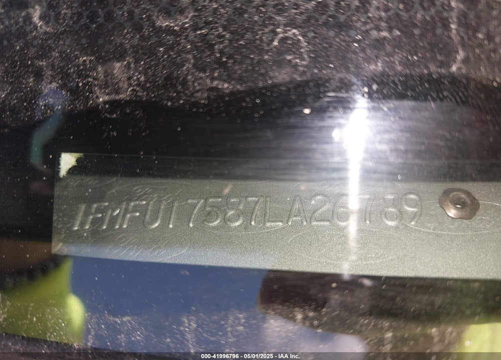 2007 FORD EXPEDITION EL VIN: 1FMFU17587LA26789