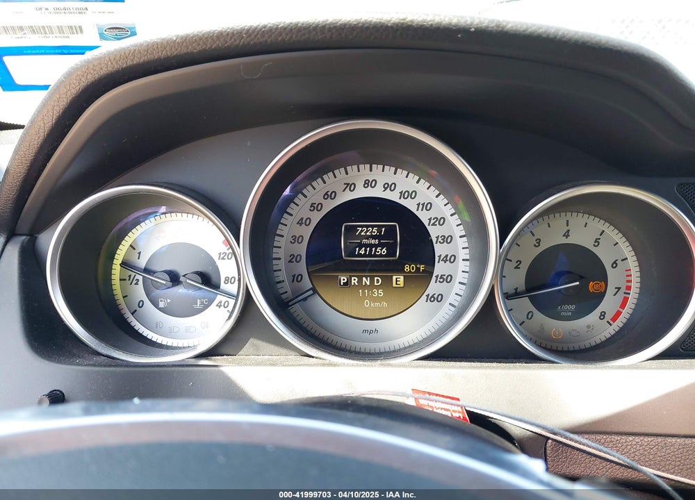 2012 MERCEDES-BENZ C 250 VIN: WDDGF4HB7CR223376