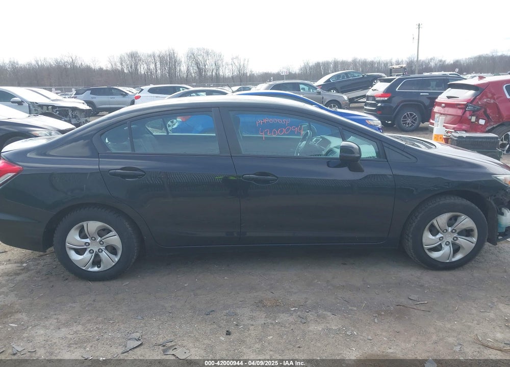 2013 HONDA CIVIC VIN: 2HGFB2F58DH580250