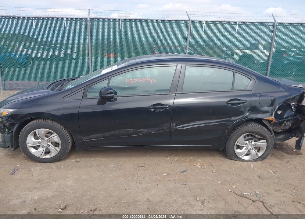 2013 HONDA CIVIC VIN: 2HGFB2F58DH580250