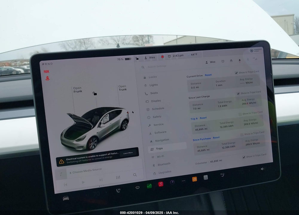 2021 TESLA MODEL Y LONG RANGE DUAL MOTOR ALL-WHEEL DRIVE VIN: 5YJYGDEE7MF141178
