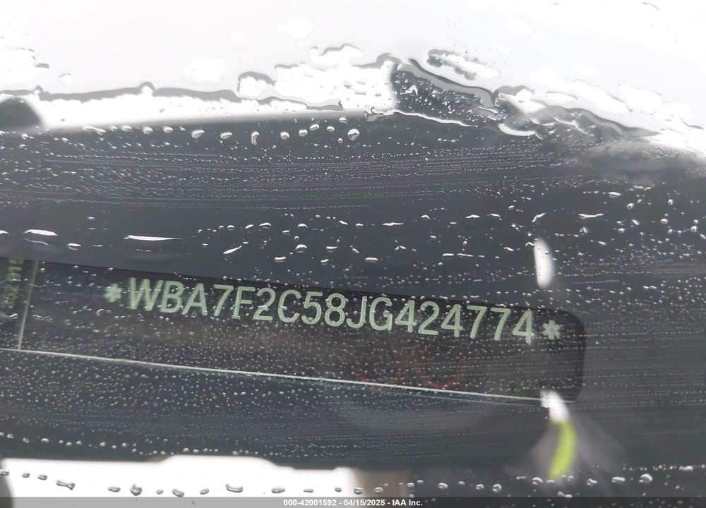 2018 BMW 750 VIN: WBA7F2C58JG424774