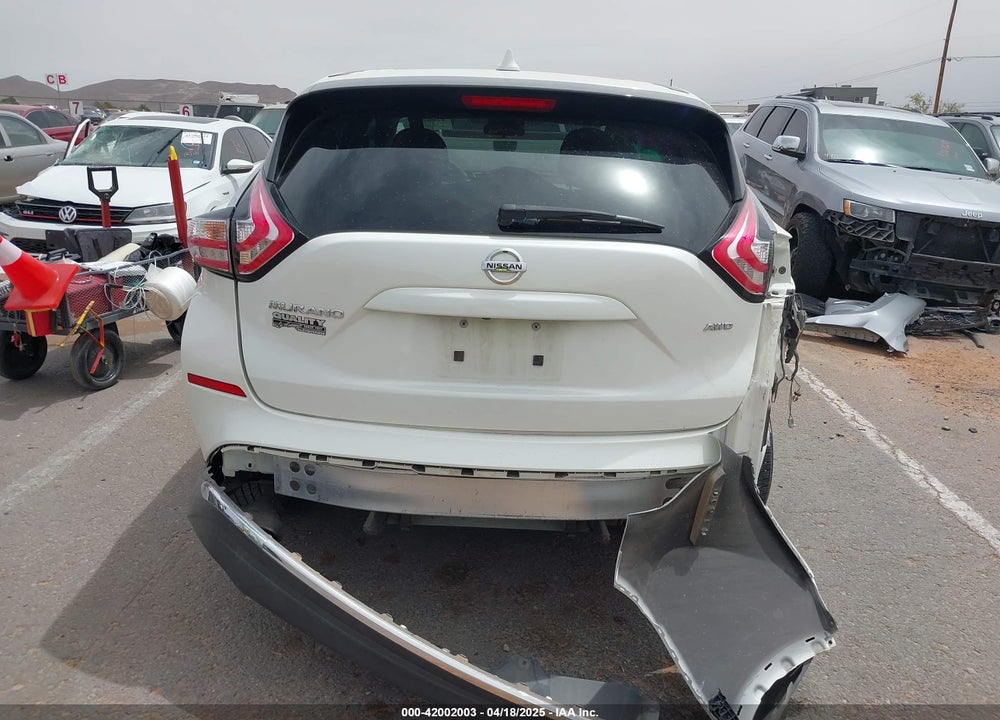 2016 NISSAN MURANO VIN: 5N1AZ2MH7GN146989