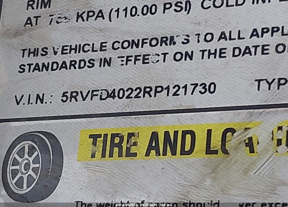 2024 TRAILER LAMAR LARK DUMP VIN: 5RVFD4022RP121730