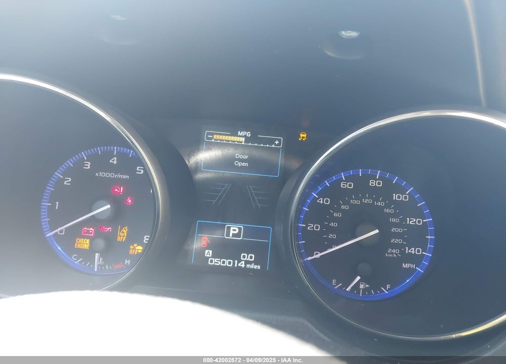 2019 SUBARU OUTBACK VIN: 4S4BSAFCXK3325424