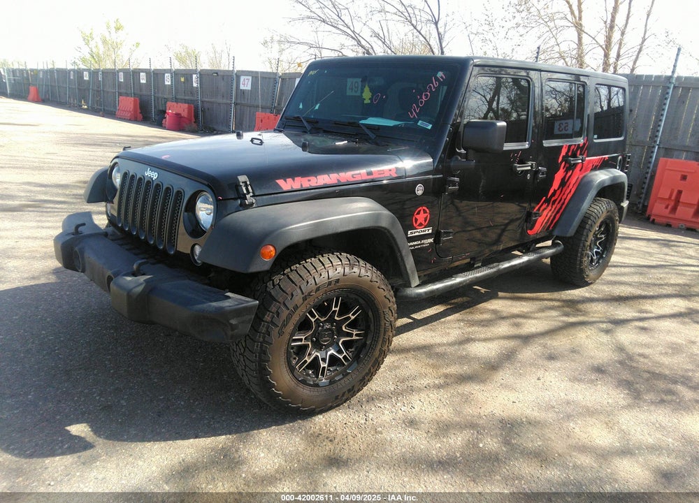 2018 JEEP WRANGLER JK UNLIMITED SPORT S 4X4 VIN: 1C4BJWDGXJL811661