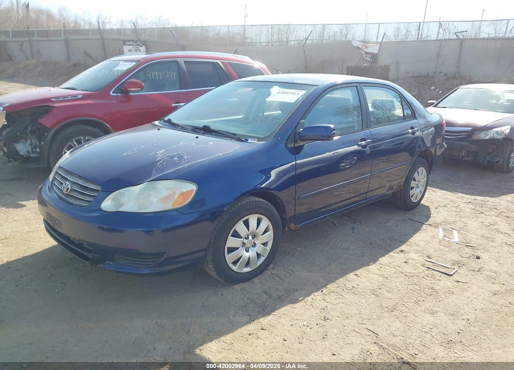 2003 TOYOTA COROLLA LE VIN: JTDBR32E632002370