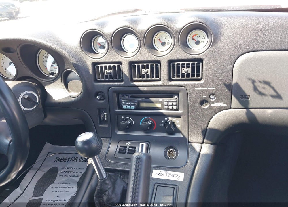 2002 DODGE VIPER GTS VIN: 1B3ER69EX2V101020
