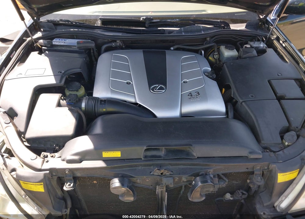 2001 LEXUS LS 430 VIN: JTHBN30F810045610