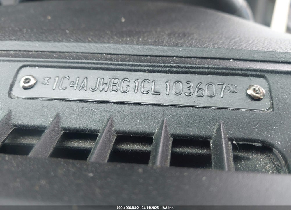 2012 JEEP WRANGLER / VIN: 1C4AJWBG1CL103607