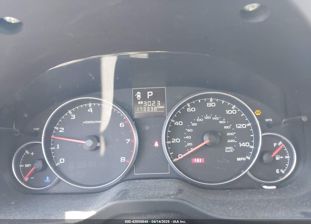 2013 SUBARU LEGACY VIN: 4S3BMBC67D3034238
