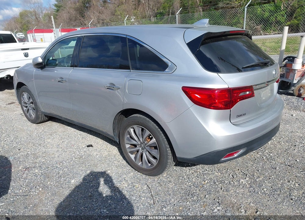 2015 ACURA MDX TECHNOLOGY PACKAGE VIN: 5FRYD4H41FB019638