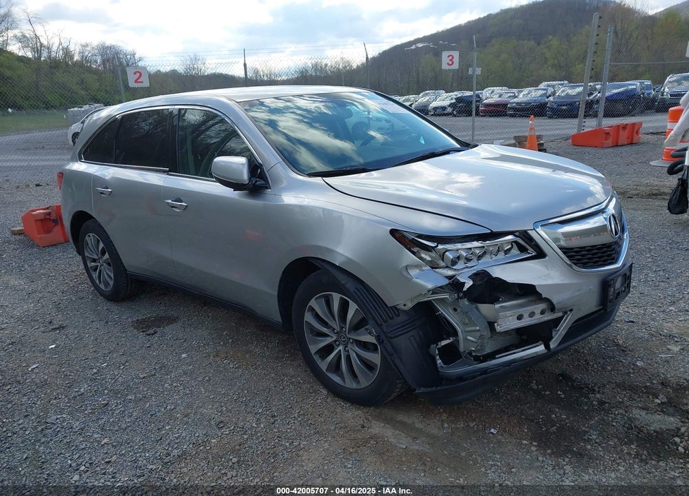2015 ACURA MDX TECHNOLOGY PACKAGE VIN: 5FRYD4H41FB019638