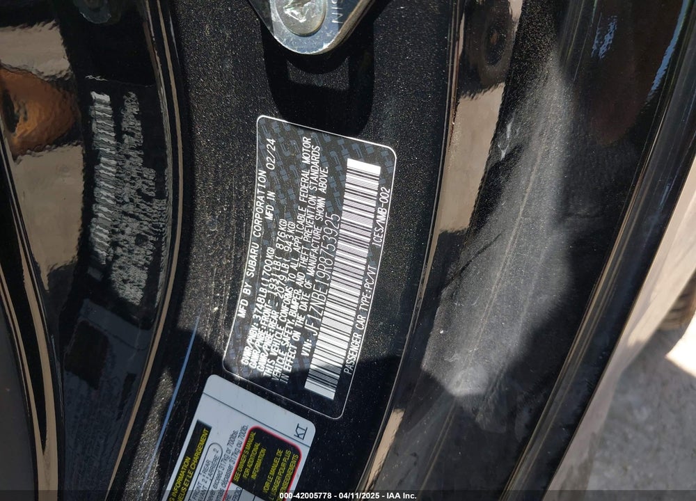 2024 TOYOTA GR86 PREMIUM VIN: JF1ZNBE19R8753925