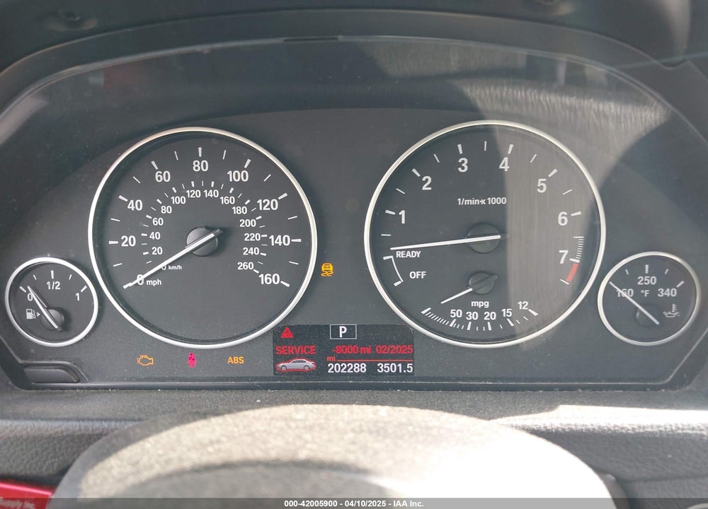 2017 BMW 320I VIN: WBA8E1G55HNU15029