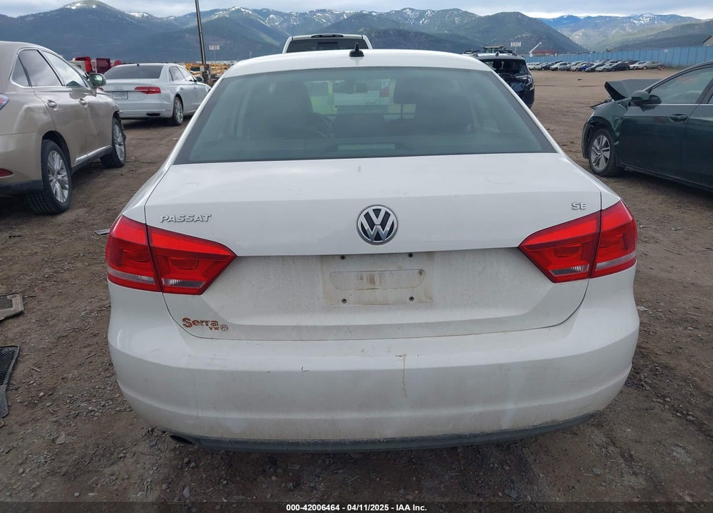 2013 VOLKSWAGEN PASSAT 2.5L SE VIN: 1VWBP7A34DC150667