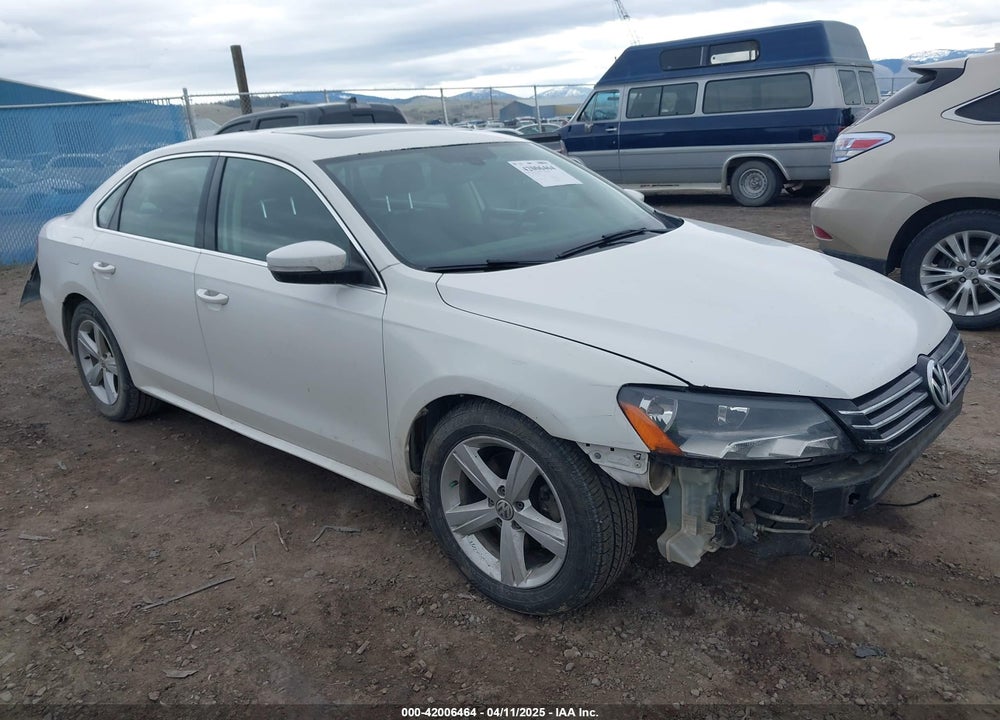 2013 VOLKSWAGEN PASSAT 2.5L SE VIN: 1VWBP7A34DC150667
