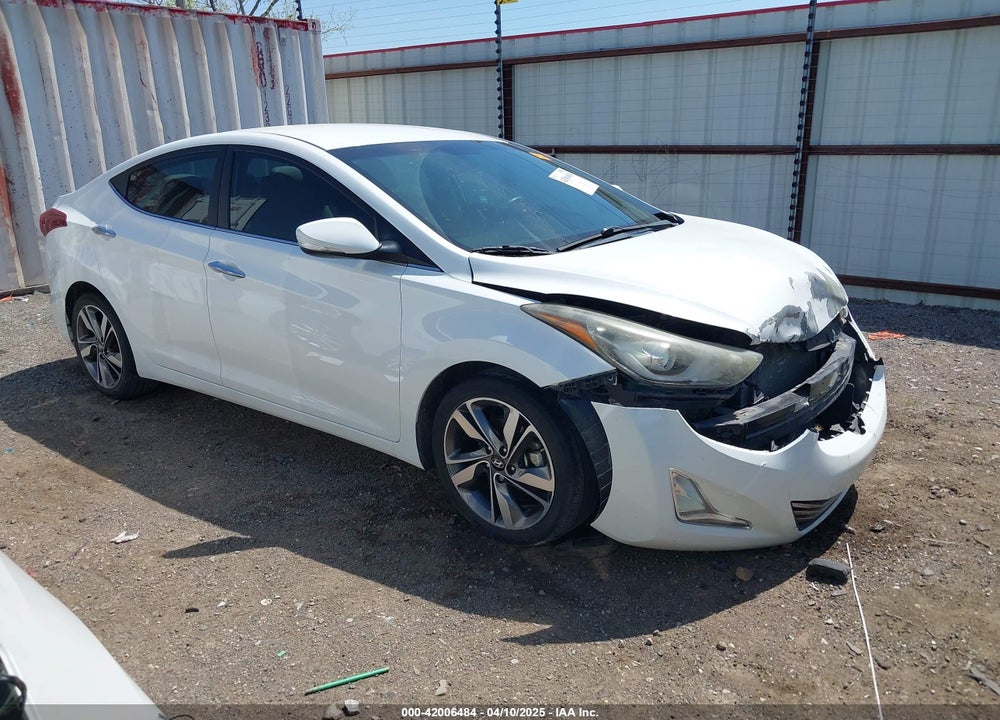 2014 HYUNDAI ELANTRA VIN: 5NPDH4AE4EH457383