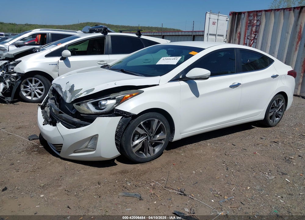 2014 HYUNDAI ELANTRA VIN: 5NPDH4AE4EH457383