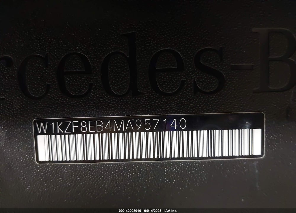 2021 MERCEDES-BENZ E 350 VIN: W1KZF8EB4MA957140