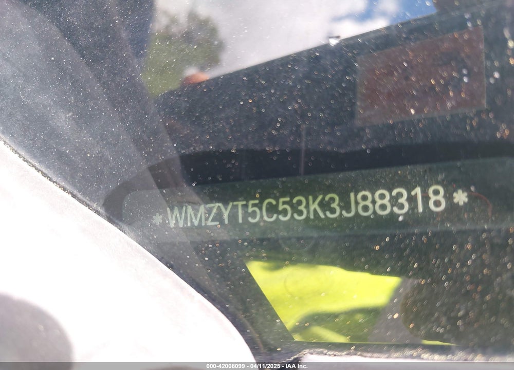 2019 MINI COUNTRYMAN VIN: WMZYT5C53K3J88318