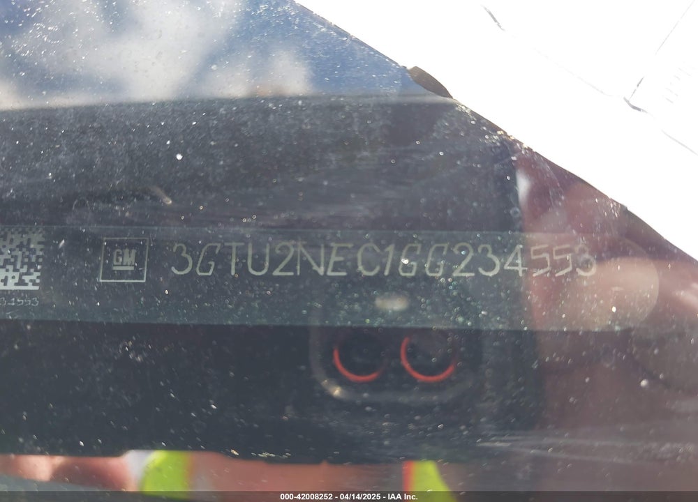 2016 GMC SIERRA VIN: 3GTU2NEC1GG234553