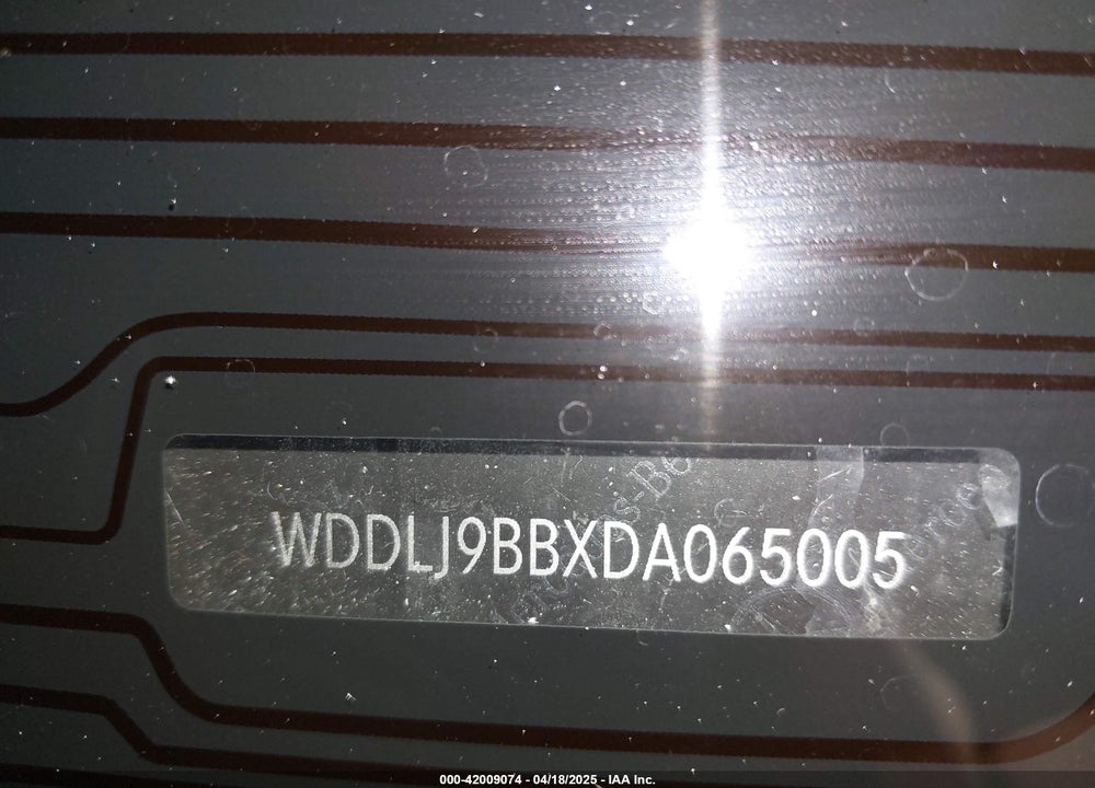 2013 MERCEDES-BENZ CLS VIN: WDDLJ9BBXDA065005