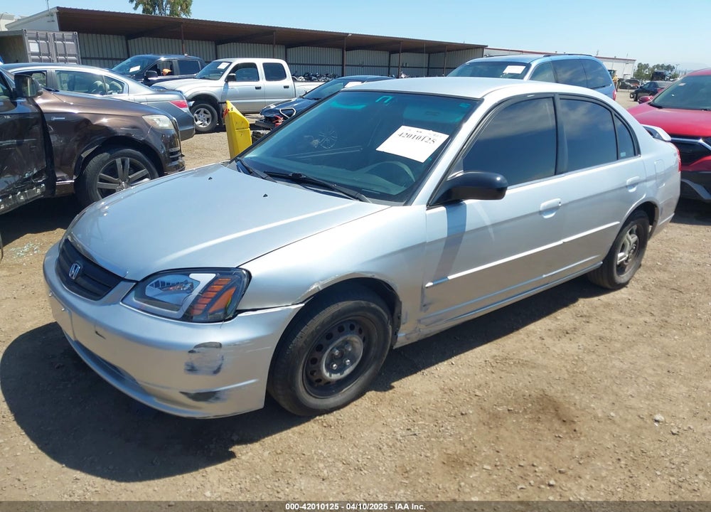 2002 HONDA CIVIC LX VIN: 2HGES16562H580735