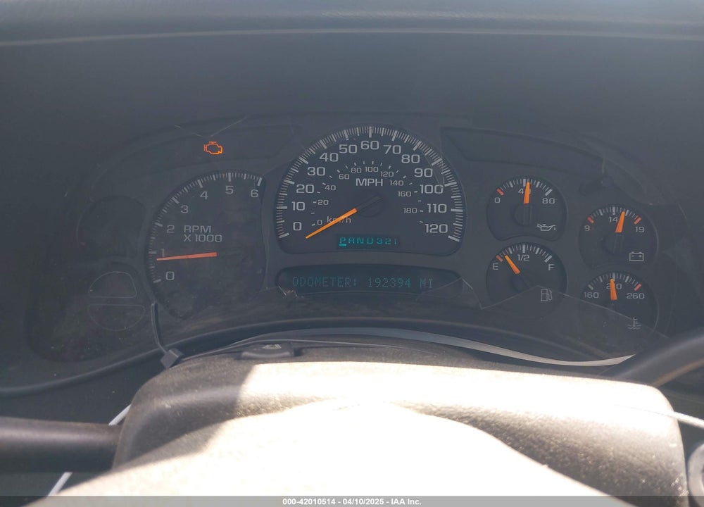 2005 CHEVROLET SILVERADO 1500 WORK TRUCK VIN: 1GCEC19X45Z220571