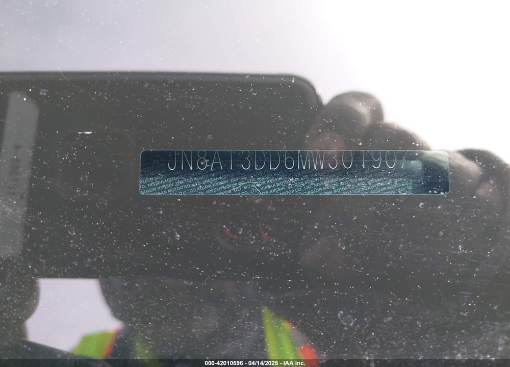 2021 NISSAN ROGUE VIN: JN8AT3DD6MW301907