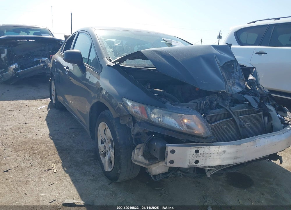 2013 HONDA CIVIC LX VIN: 19XFB2F50DE069805