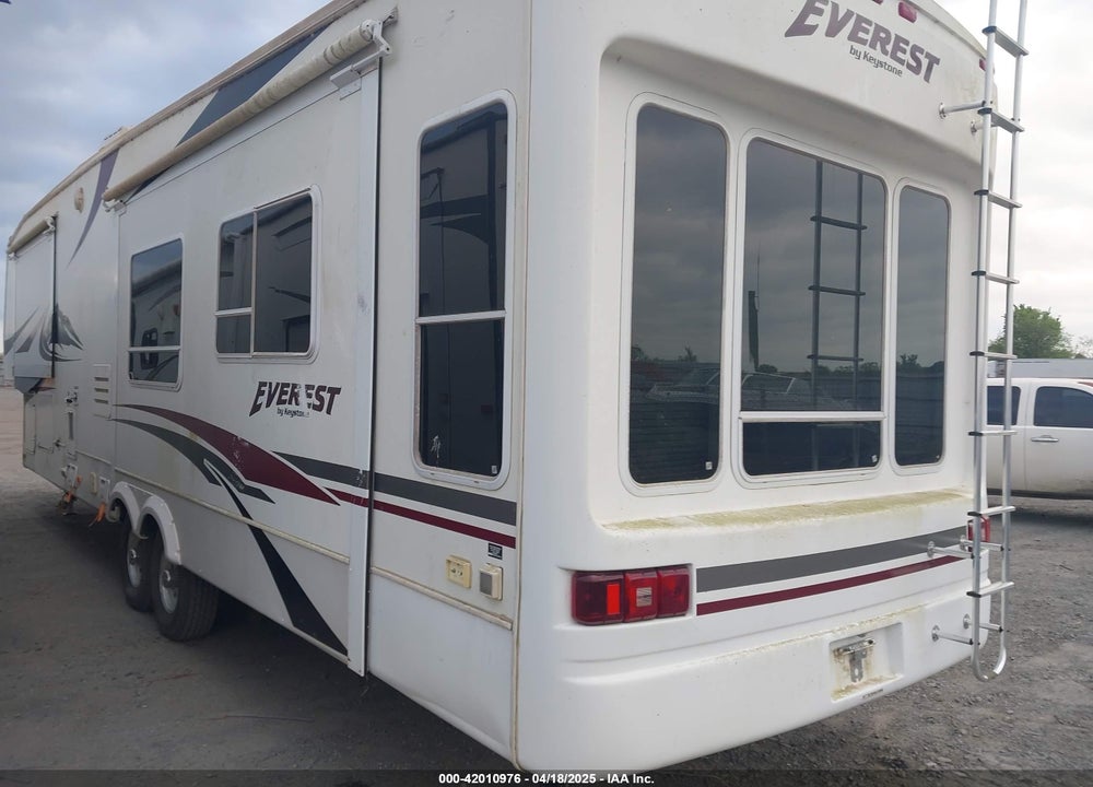 2005 KEYSTONE EVEREST KY VIN: 4YDF343255H484243