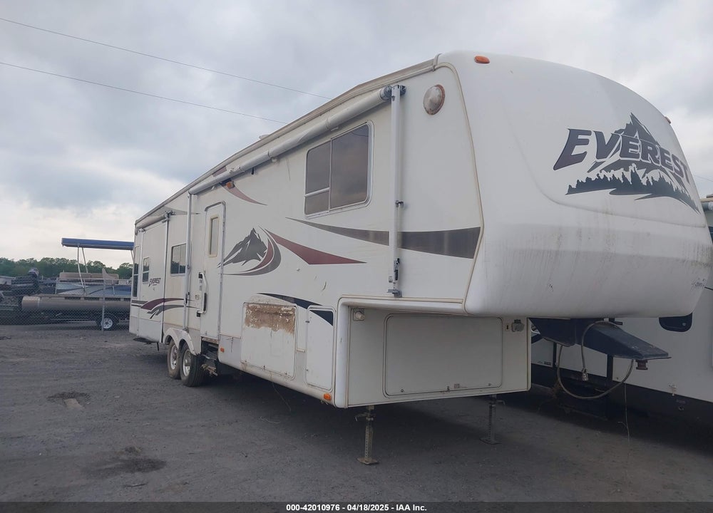 2005 KEYSTONE EVEREST KY VIN: 4YDF343255H484243