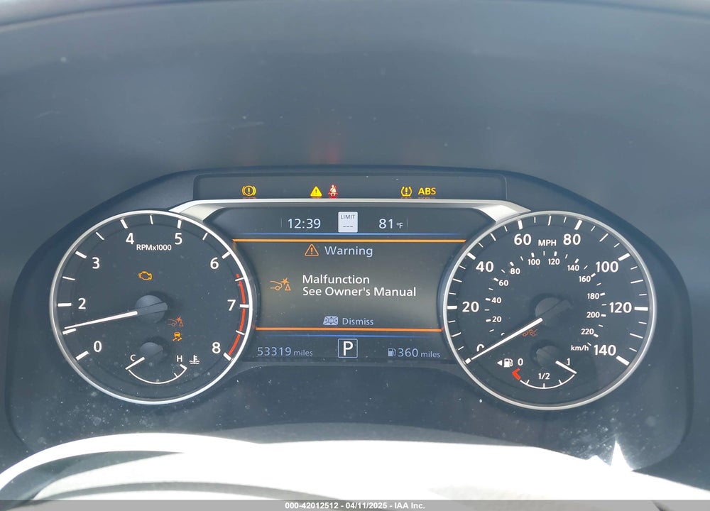 2021 NISSAN ALTIMA SL FWD VIN: 1N4BL4EV7MN300967