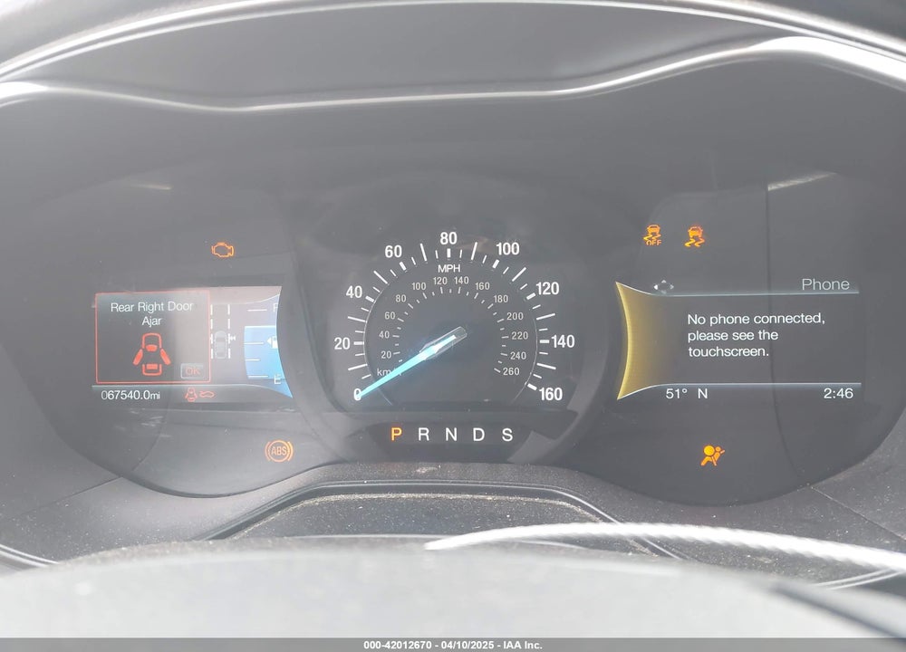 2019 FORD FUSION SE VIN: 3FA6P0T97KR244947