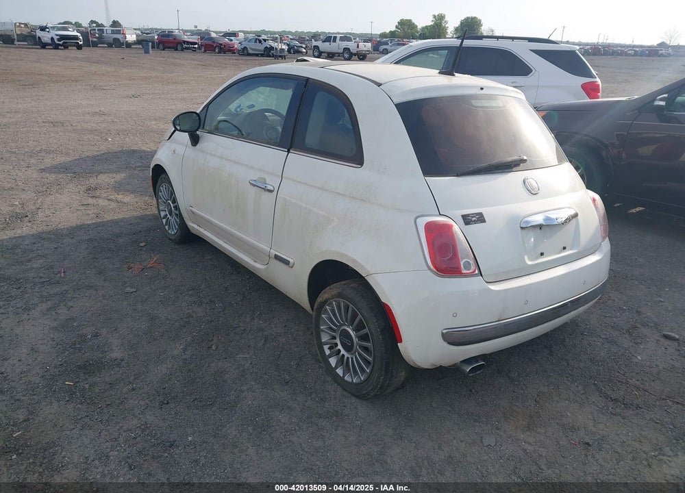 2012 FIAT 500 LOUNGE VIN: 3C3CFFCR2CT121388