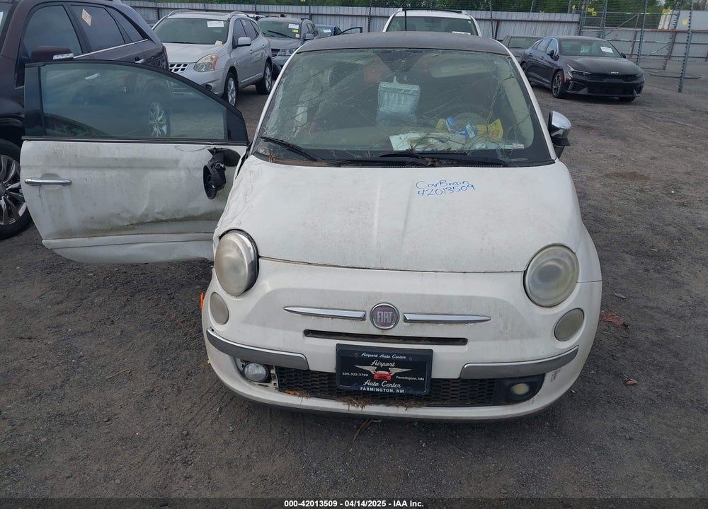 2012 FIAT 500 LOUNGE VIN: 3C3CFFCR2CT121388