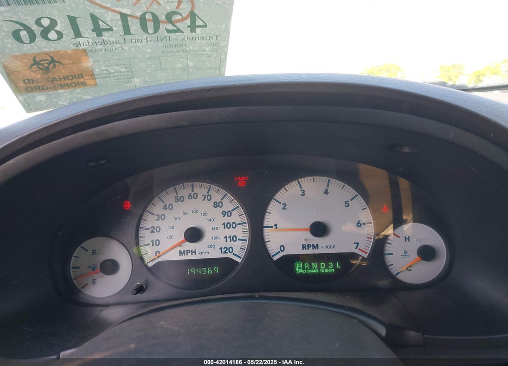 2005 DODGE CARAVAN SXT VIN: 1D4GP45R85B343128