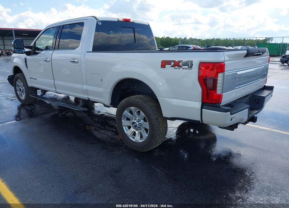 2018 FORD F-250 PLATINUM VIN: 1FT7W2BT9JEB58423
