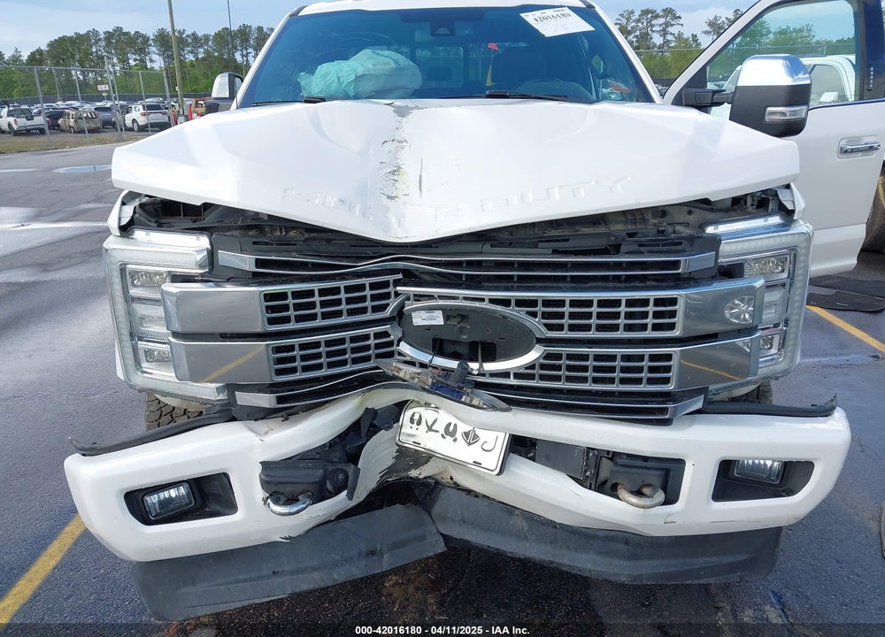2018 FORD F-250 PLATINUM VIN: 1FT7W2BT9JEB58423