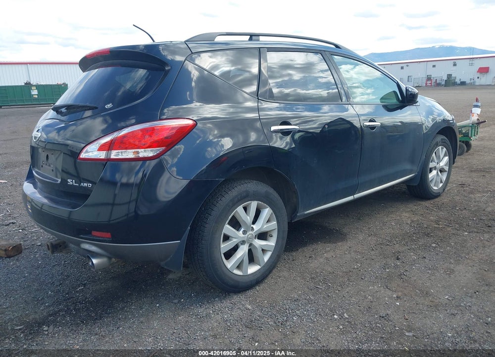 2012 NISSAN MURANO S/SL/LE VIN: JN8AZ1MWXCW202798