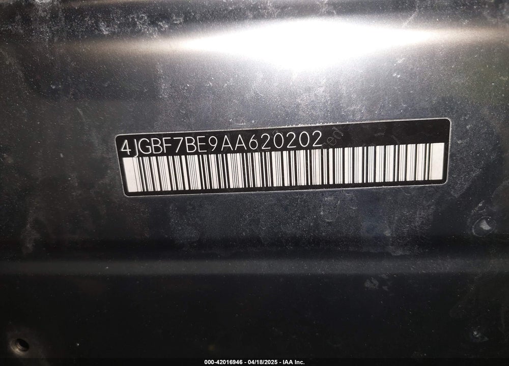 2010 MERCEDES-BENZ GL 450 4MATIC VIN: 4JGBF7BE9AA620202