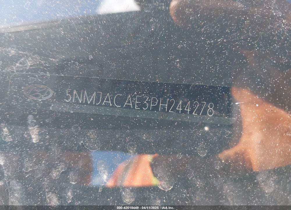 2023 HYUNDAI TUCSON VIN: 5NMJACAE3PH244278