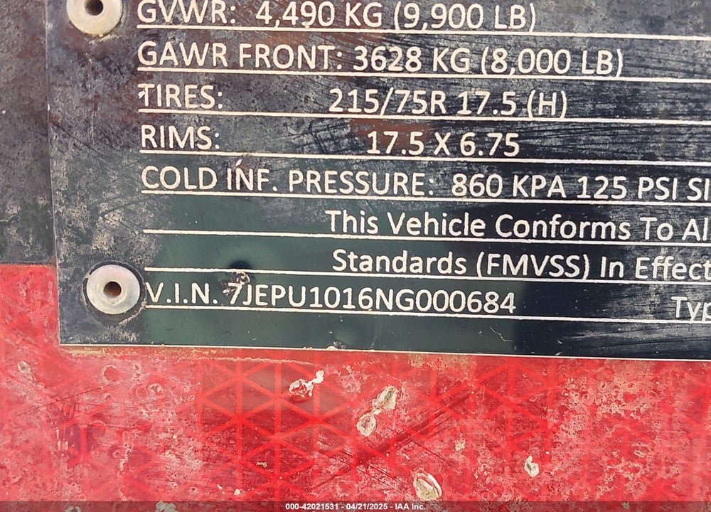 2022 CUSTOM TRAILERS RTH-85 VIN: 7JEPU1016NG000684