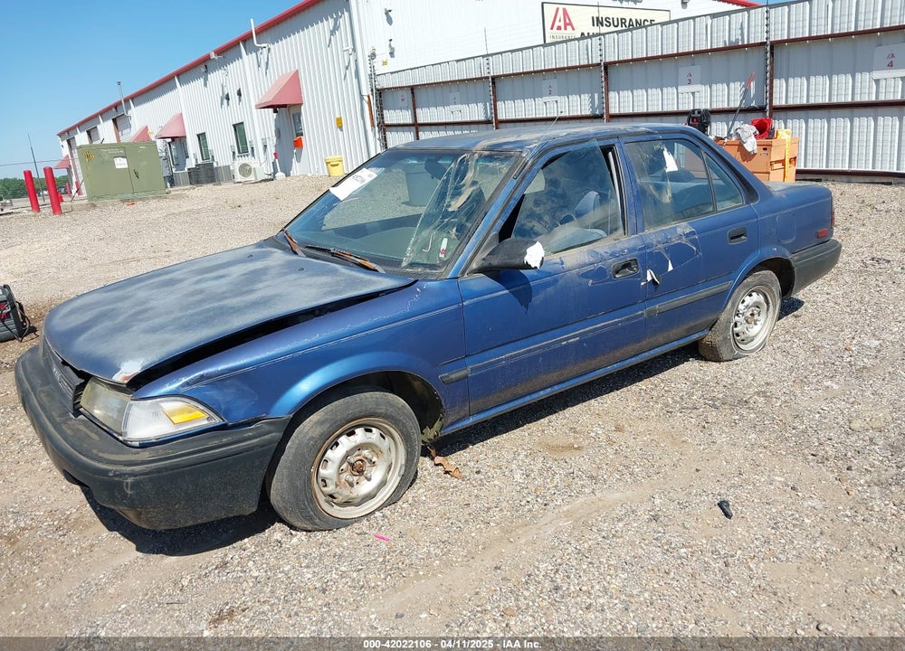 1989 TOYOTA COROLLA DLX VIN: 1NXAE92E7KZ027108