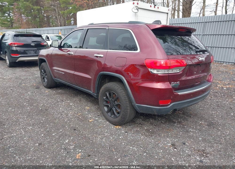 2016 JEEP GRAND CHEROKEE LIMITED VIN: 1C4RJFBM2GC332845