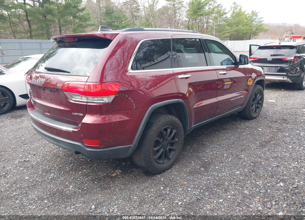 2016 JEEP GRAND CHEROKEE LIMITED VIN: 1C4RJFBM2GC332845